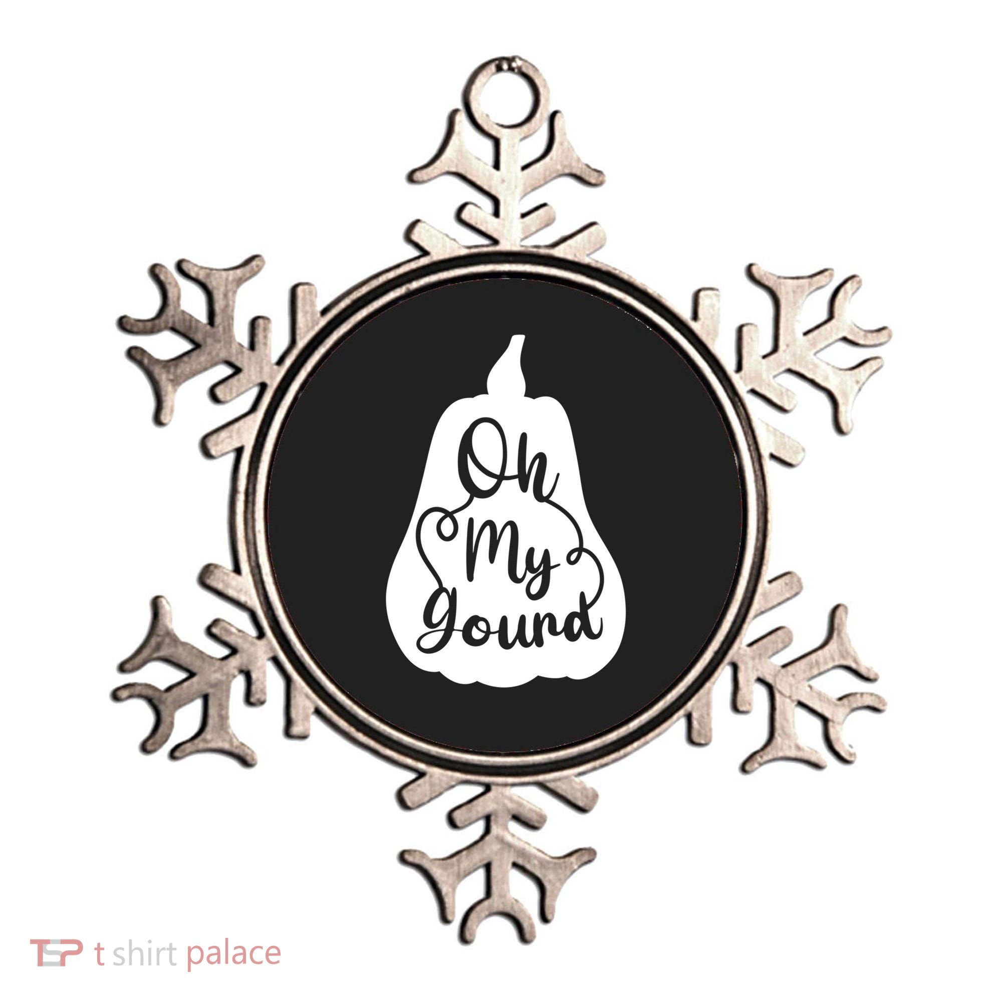 Funny Oh My Gourd Thanksgiving Fall Gift Ornament