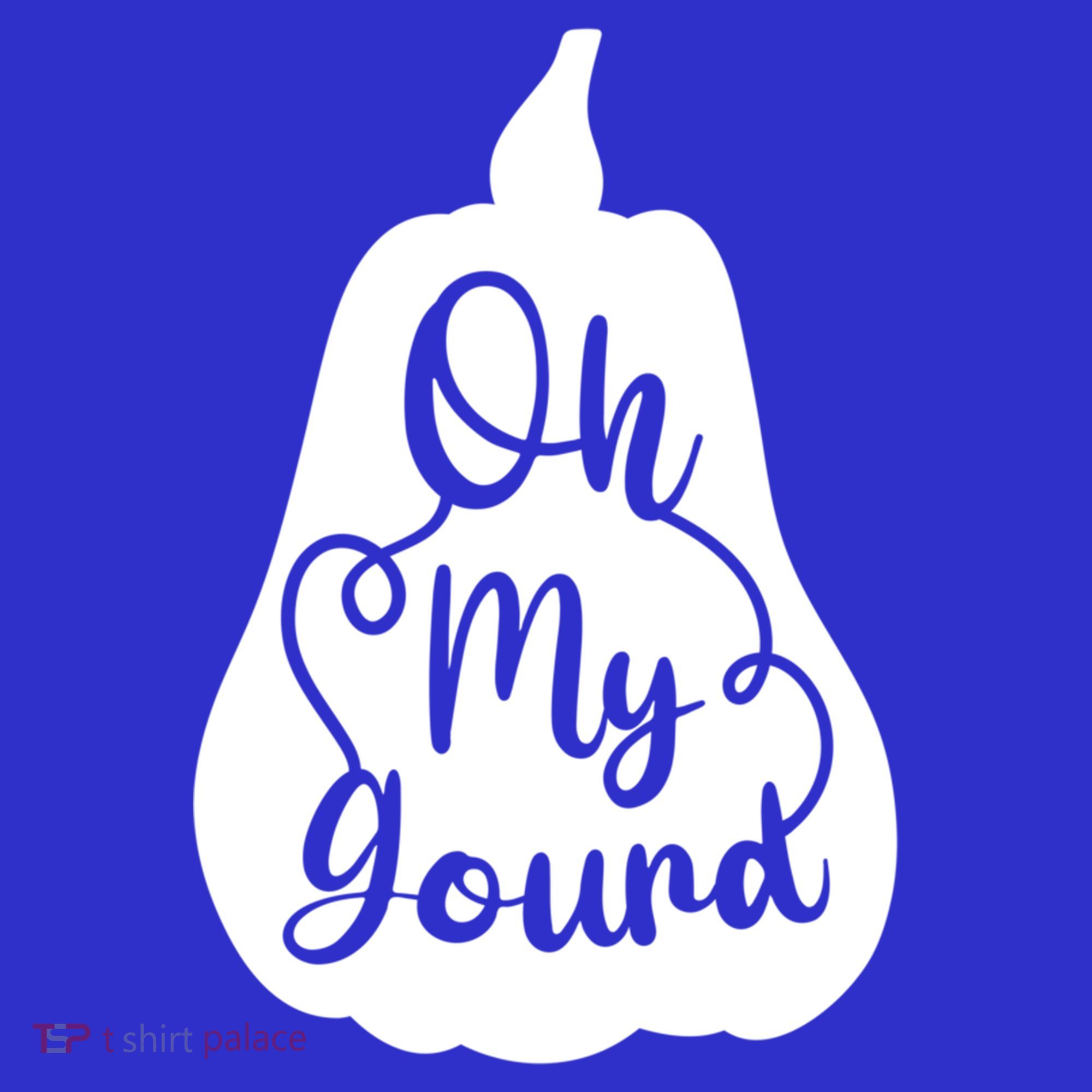 Funny Oh My Gourd Thanksgiving Fall Gift Coaster