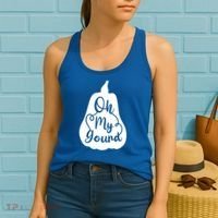Funny Oh My Gourd Thanksgiving Fall Gift Women's Tank Top thumb 2