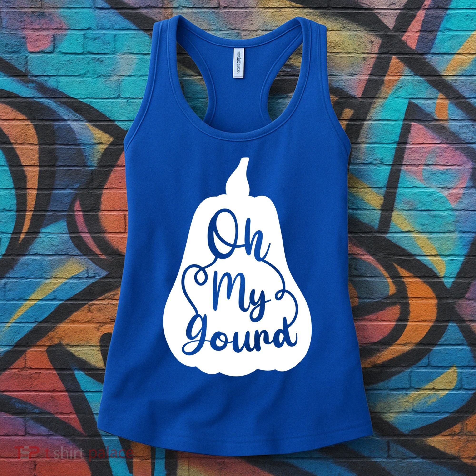 Funny Oh My Gourd Thanksgiving Fall Gift Women's Tank Top