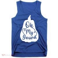 Funny Oh My Gourd Thanksgiving Fall Gift Tank Top thumb 0