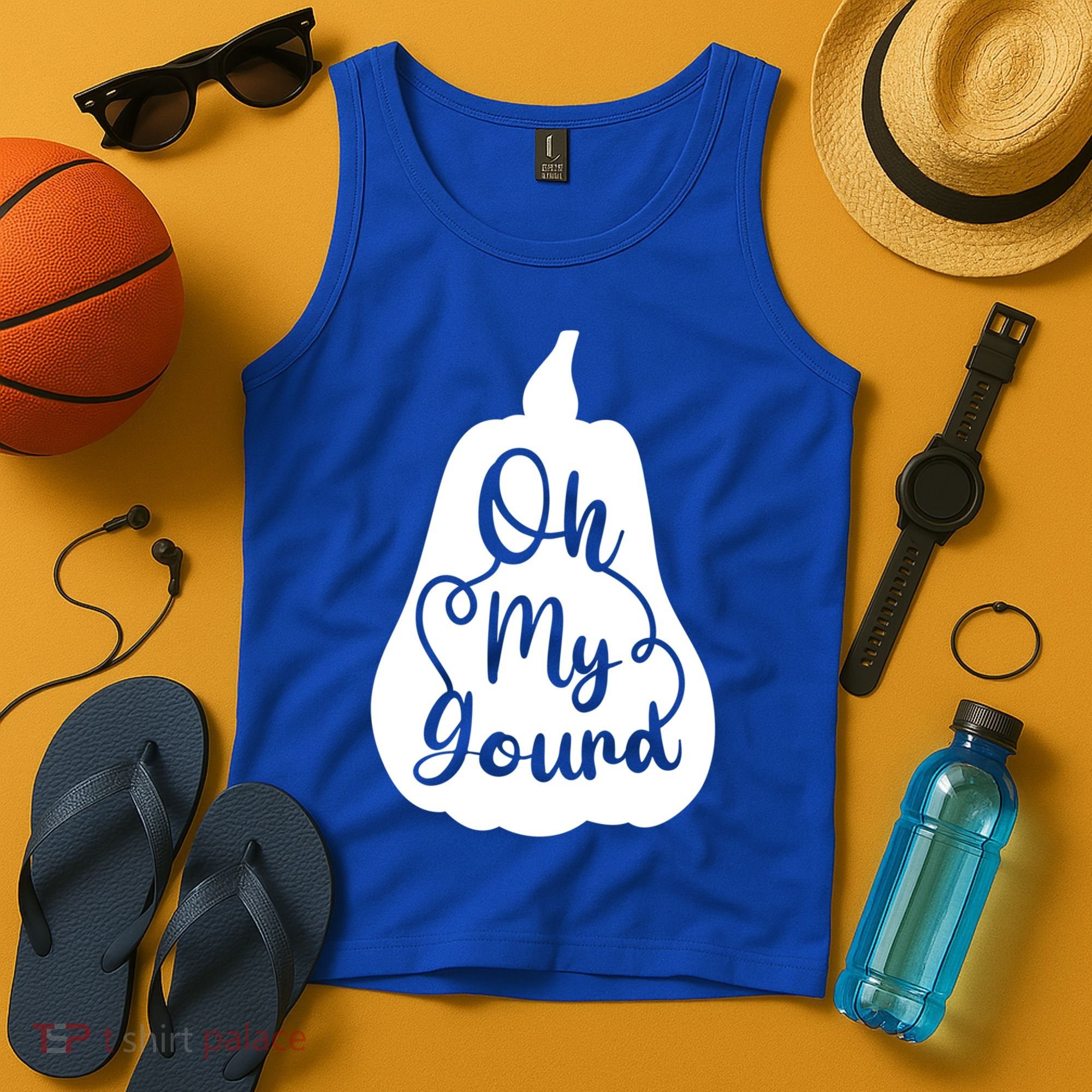 Funny Oh My Gourd Thanksgiving Fall Gift Tank Top
