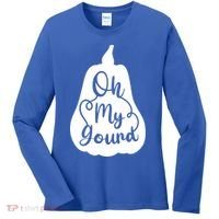 Funny Oh My Gourd Thanksgiving Fall Gift Women's Long Sleeve Shirt thumb 0