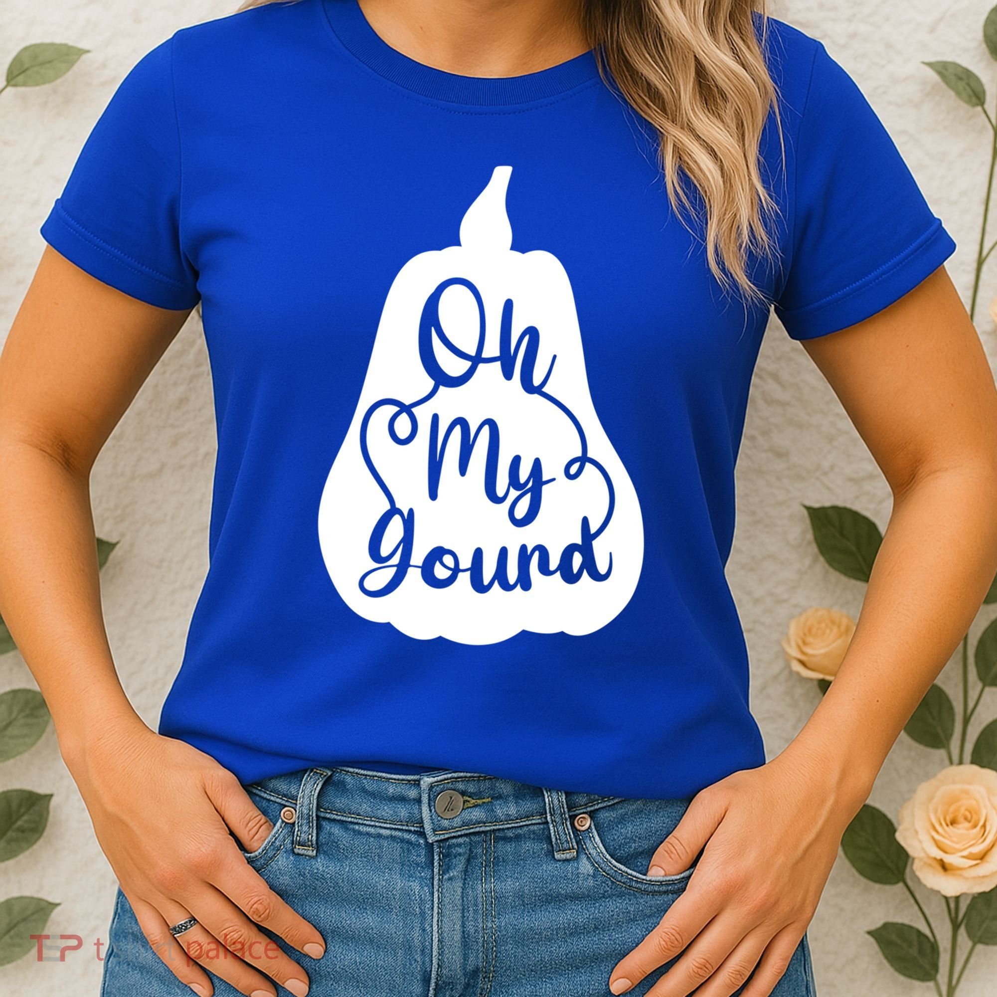 Funny Oh My Gourd Thanksgiving Fall Gift Women's T-Shirt