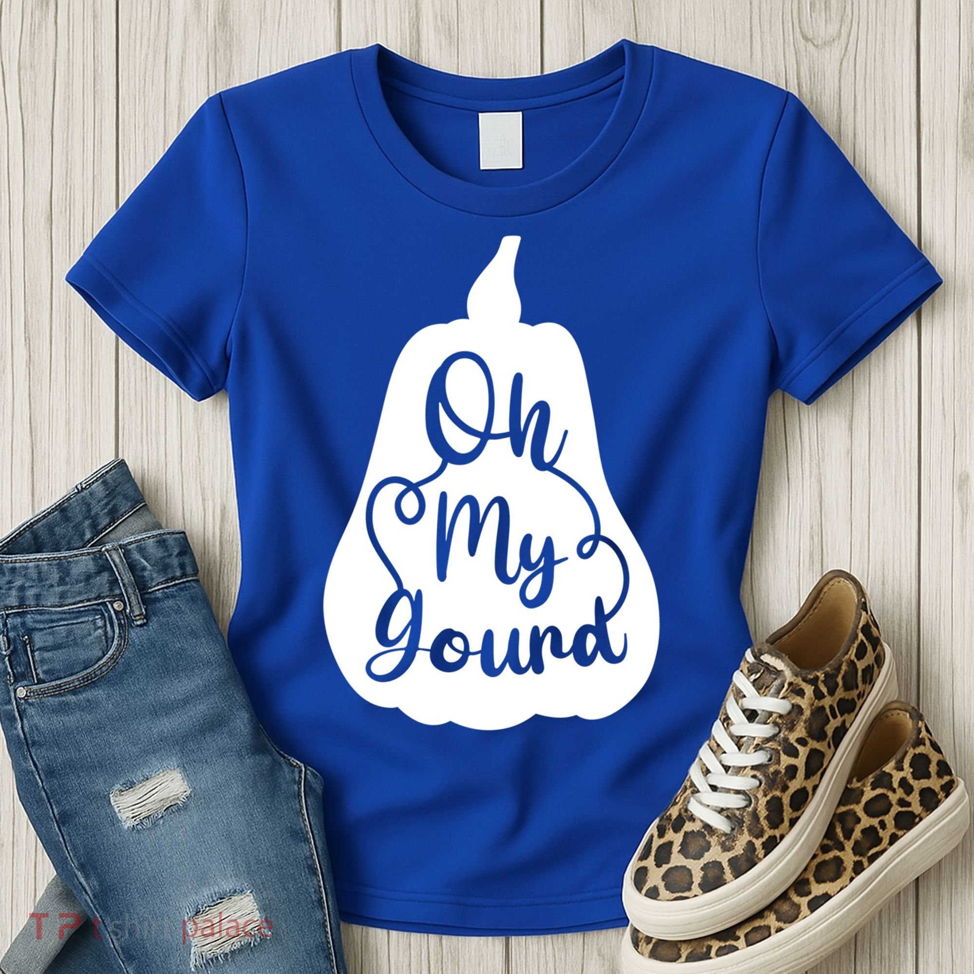 Funny Oh My Gourd Thanksgiving Fall Gift Women's T-Shirt