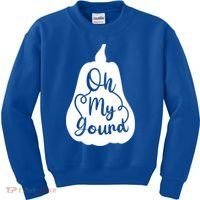 Funny Oh My Gourd Thanksgiving Fall Gift Kids Sweatshirt thumb 0