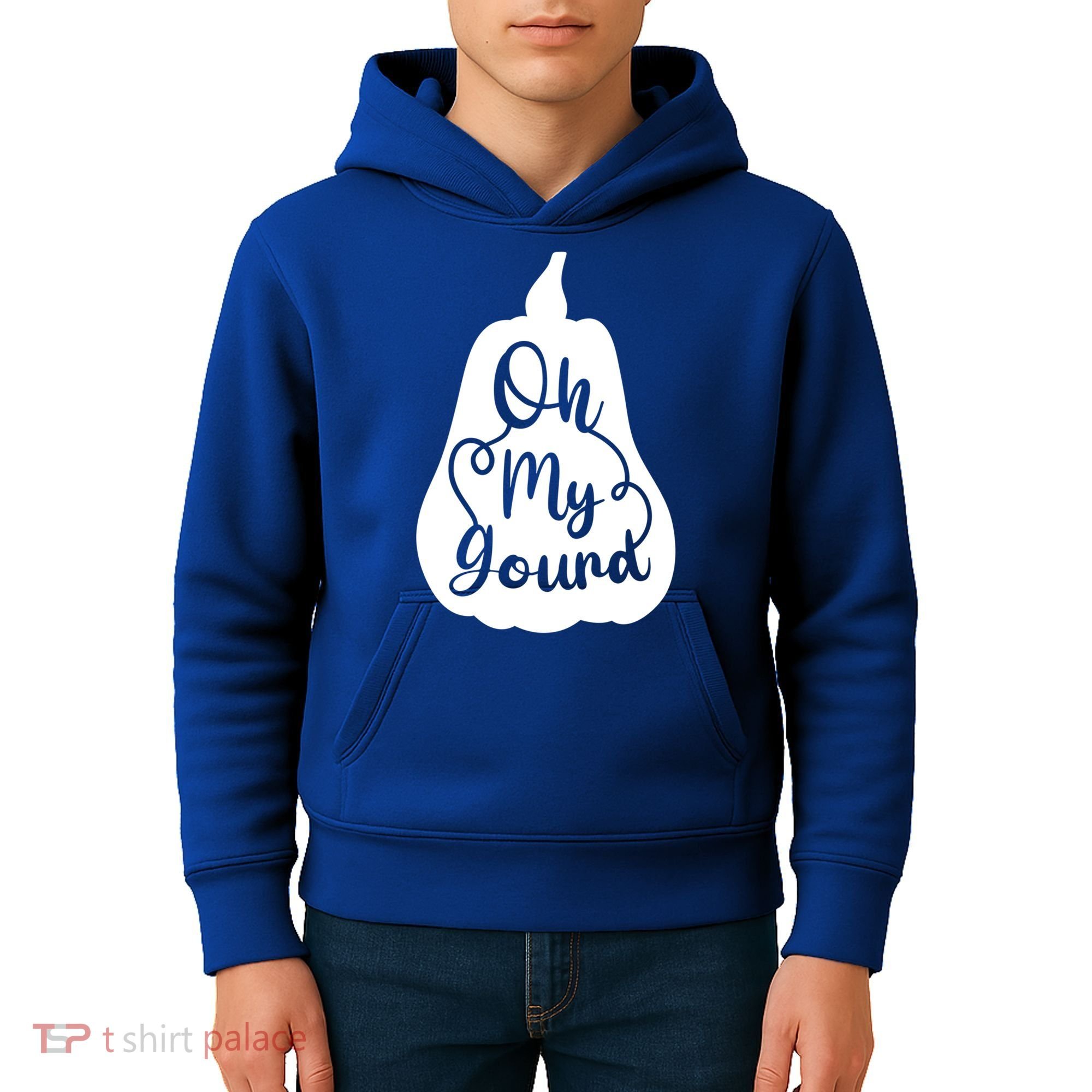Funny Oh My Gourd Thanksgiving Fall Gift Kids Hoodie