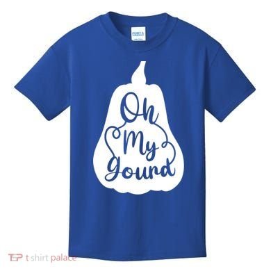Funny Oh My Gourd Thanksgiving Fall Gift Kids T-Shirt