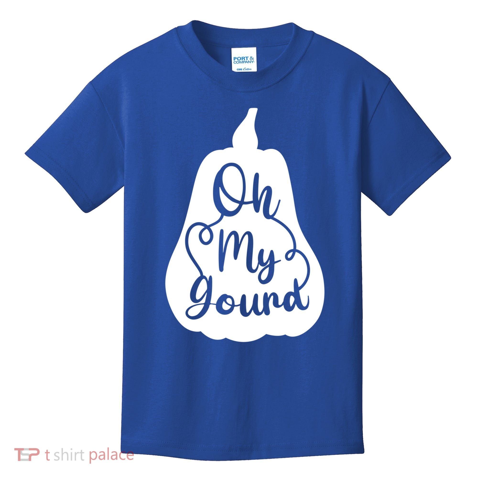 Funny Oh My Gourd Thanksgiving Fall Gift Kids T-Shirt