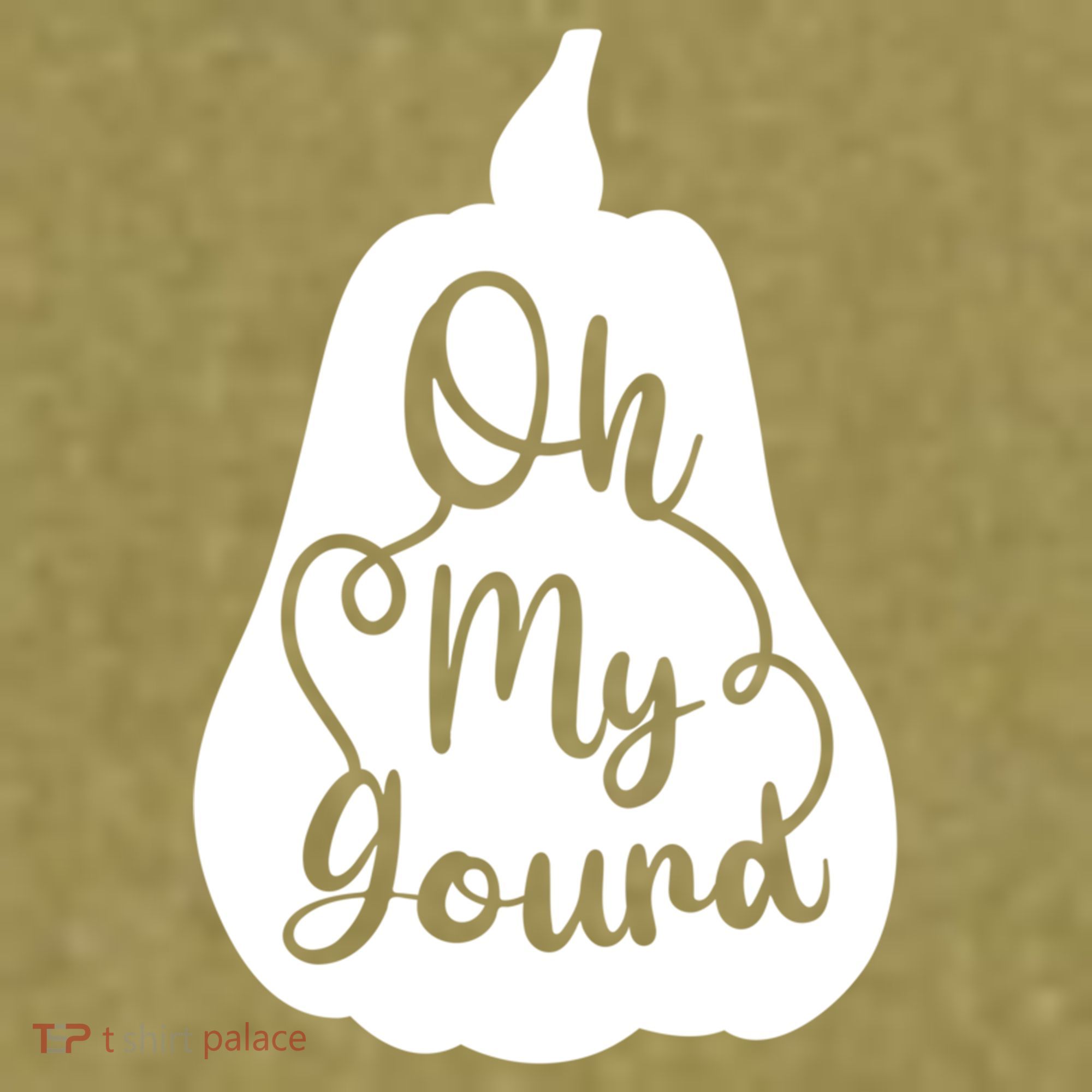 Funny Oh My Gourd Thanksgiving Fall Gift Garment-Dyed Women's Muscle Tee