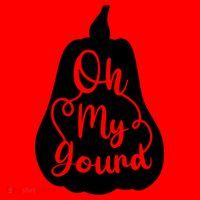 Funny Oh My Gourd Thanksgiving Fall Gift Santa Hat thumb 1