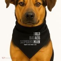 Funny Old Man Saying Gag Gift Birthday For Dad Fathers Day USA-Made Doggie Bandana thumb 1