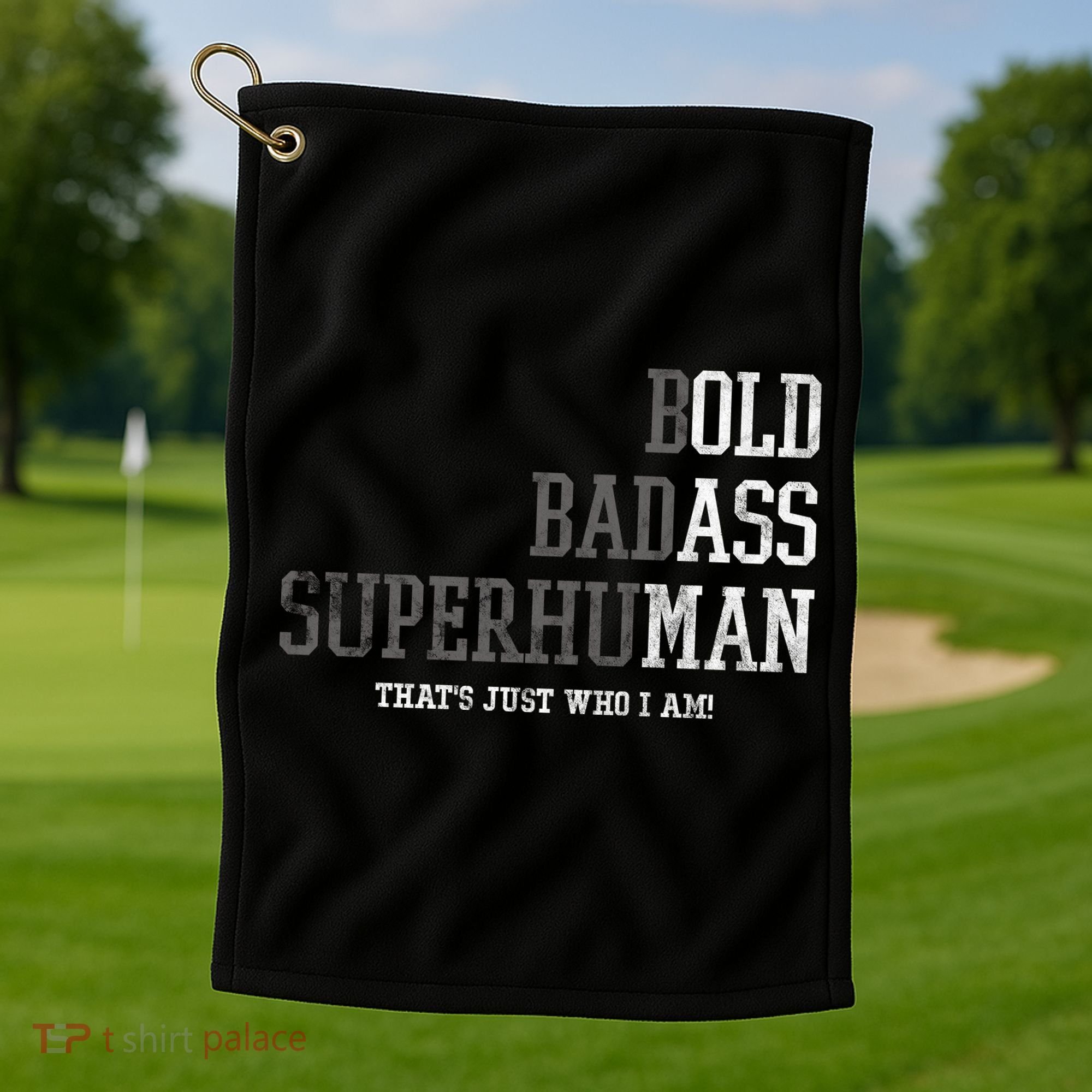 Funny Old Man Saying Gag Gift Birthday For Dad Fathers Day Golf Towel