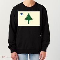 Flag Of Maine 1901 Maine State Flag Pine Tree State Women's Sweatshirt thumb 0