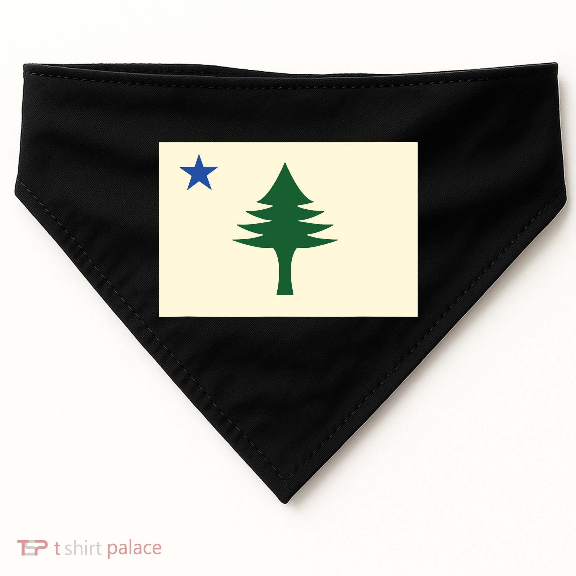 Flag Of Maine 1901 Maine State Flag Pine Tree State USA-Made Doggie Bandana