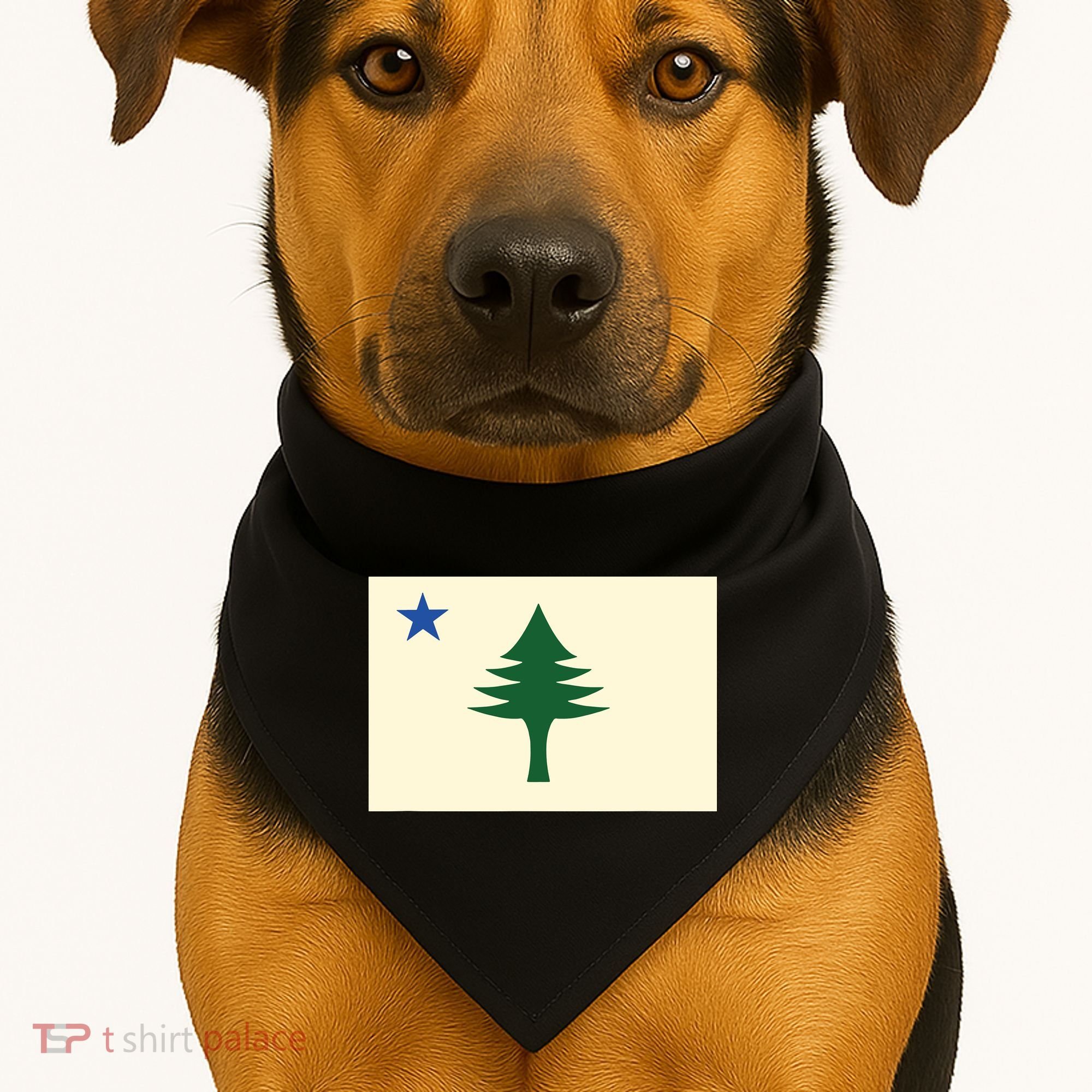 Flag Of Maine 1901 Maine State Flag Pine Tree State USA-Made Doggie Bandana
