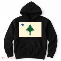 Flag Of Maine 1901 Maine State Flag Pine Tree State Hoodie thumb 0