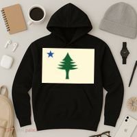Flag Of Maine 1901 Maine State Flag Pine Tree State Hoodie thumb 3