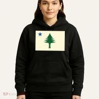 Flag Of Maine 1901 Maine State Flag Pine Tree State Hoodie thumb 5