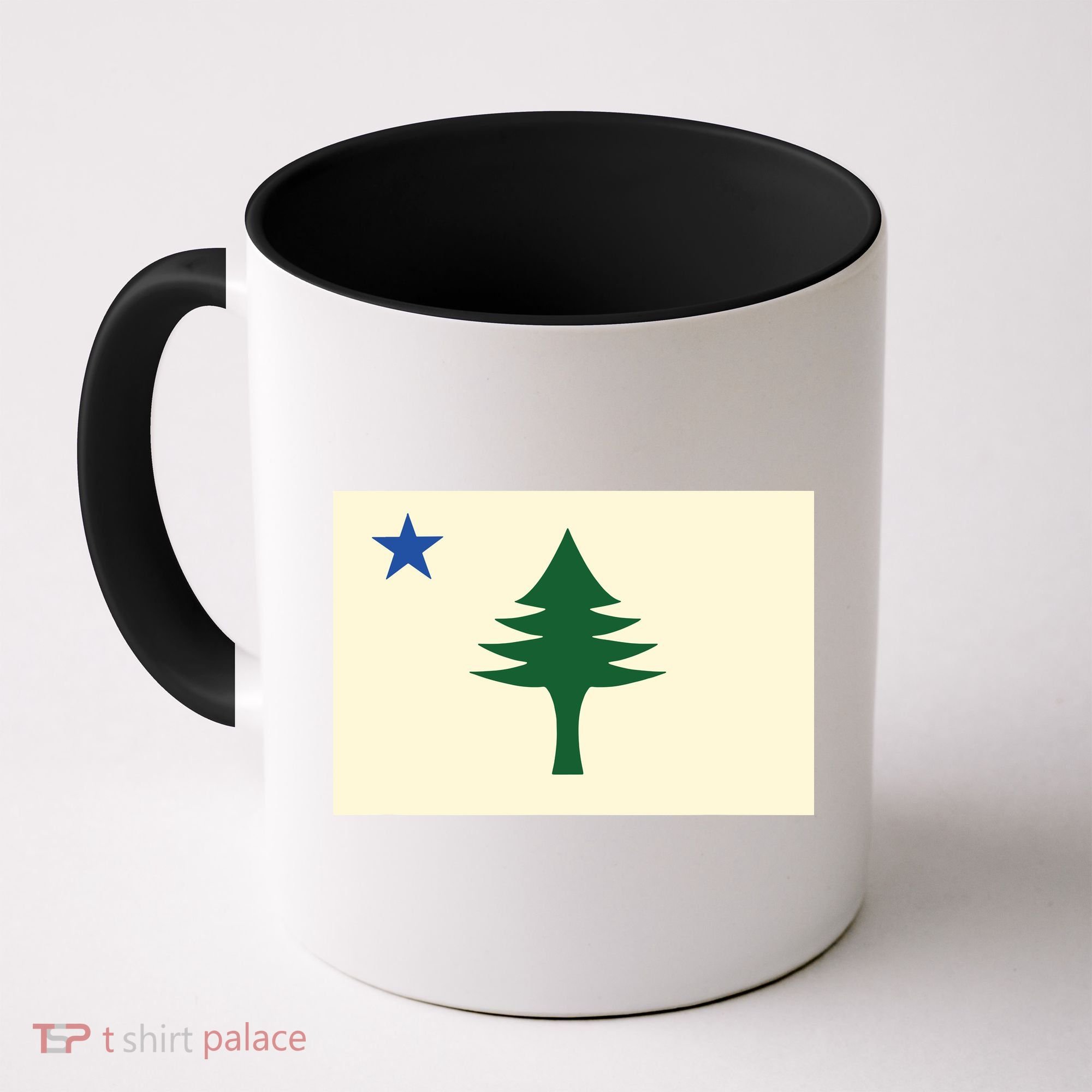 Flag Of Maine 1901 Maine State Flag Pine Tree State Coffee Mug