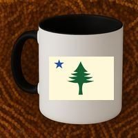 Flag Of Maine 1901 Maine State Flag Pine Tree State Coffee Mug thumb 2