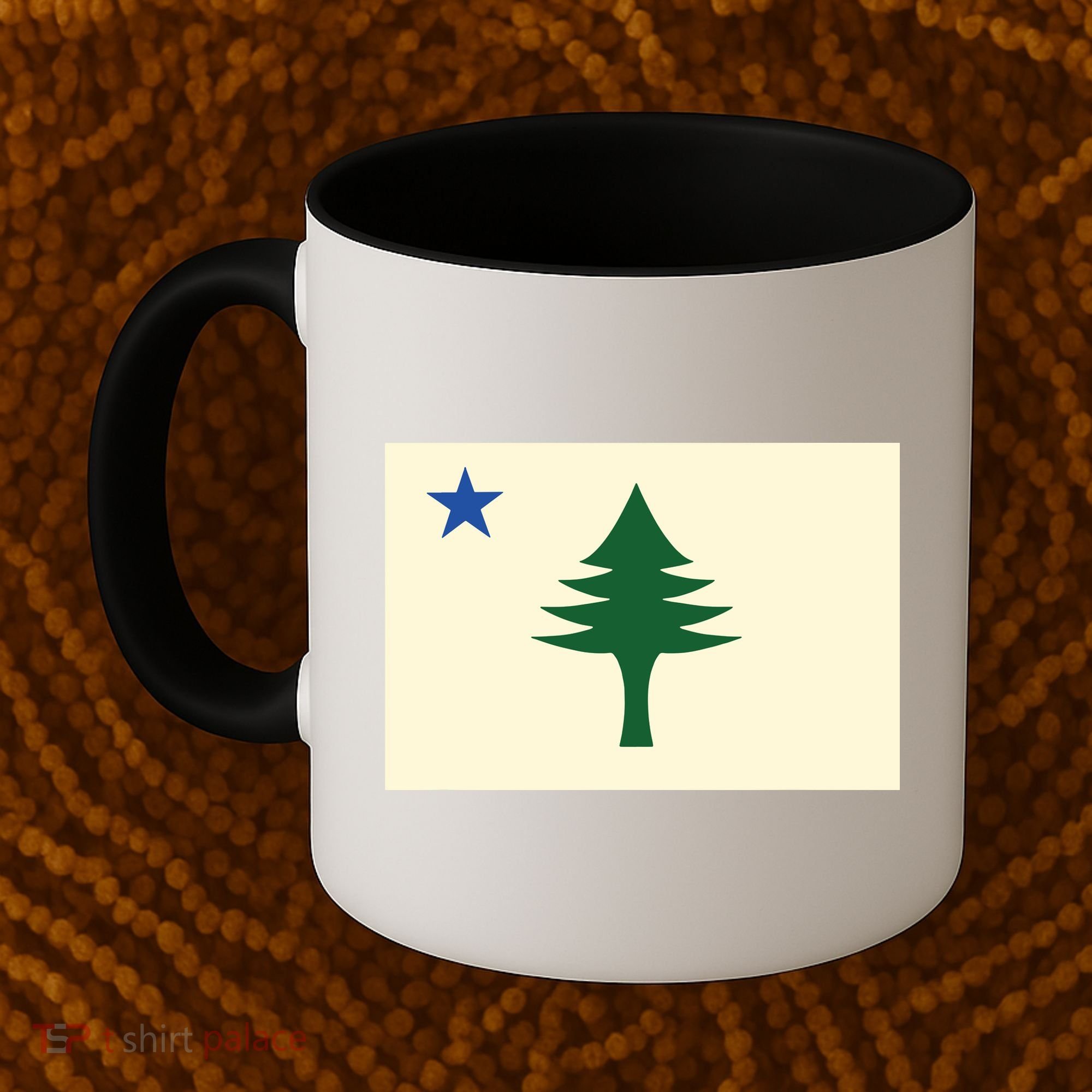 Flag Of Maine 1901 Maine State Flag Pine Tree State Coffee Mug