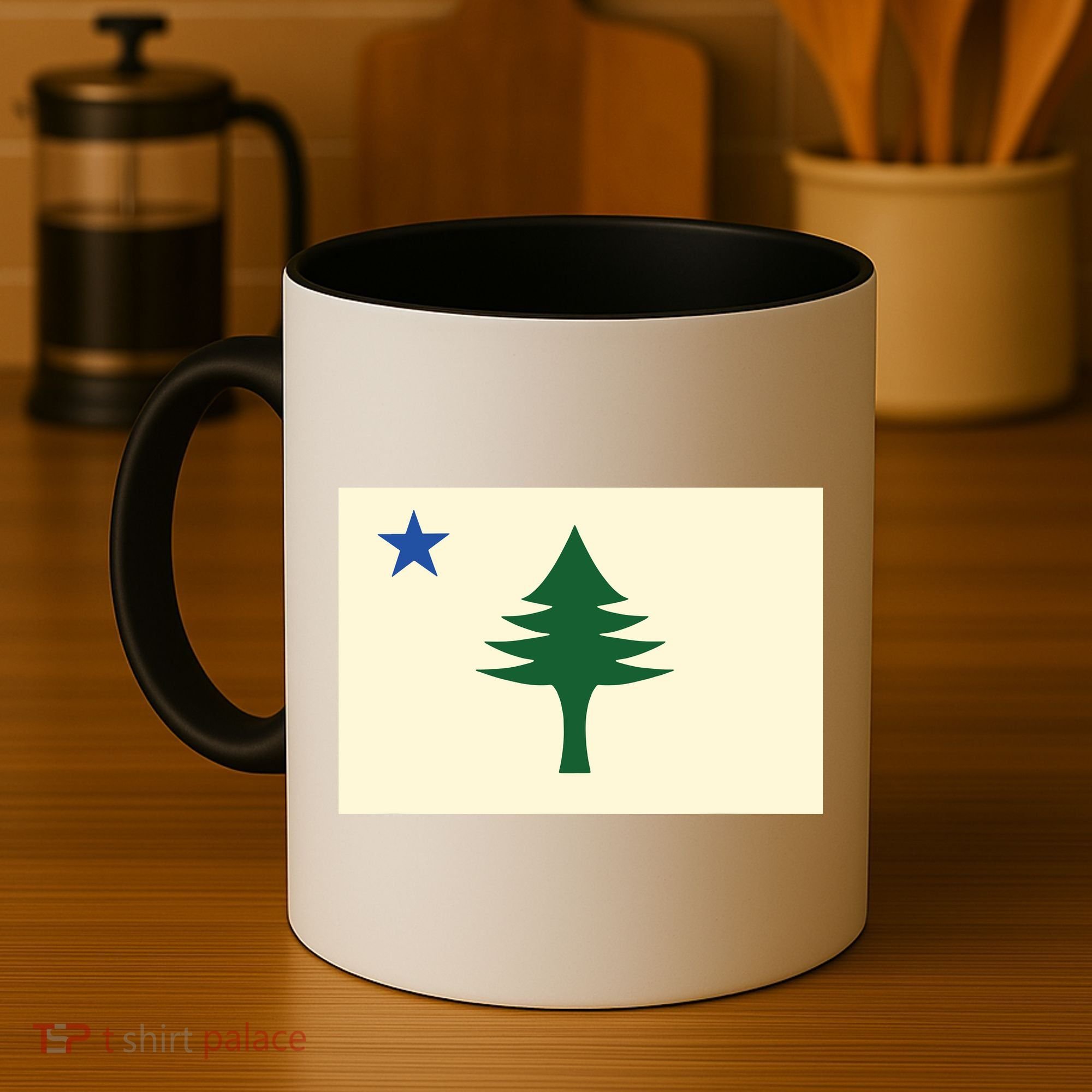 Flag Of Maine 1901 Maine State Flag Pine Tree State Coffee Mug