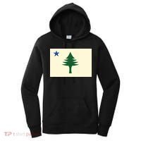 Flag Of Maine 1901 Maine State Flag Pine Tree State Women's Hoodie thumb 0