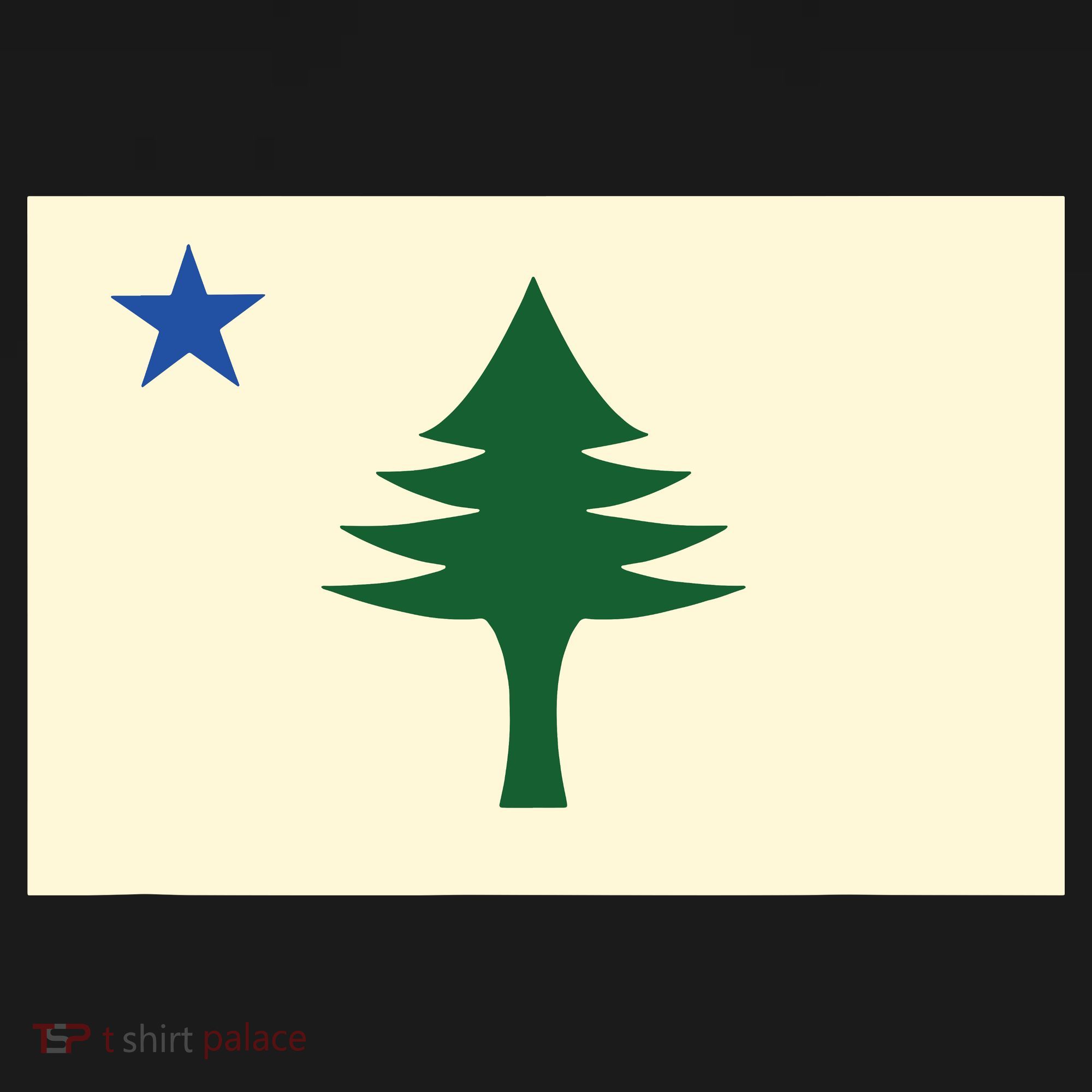 Flag Of Maine 1901 Maine State Flag Pine Tree State Women's Hoodie