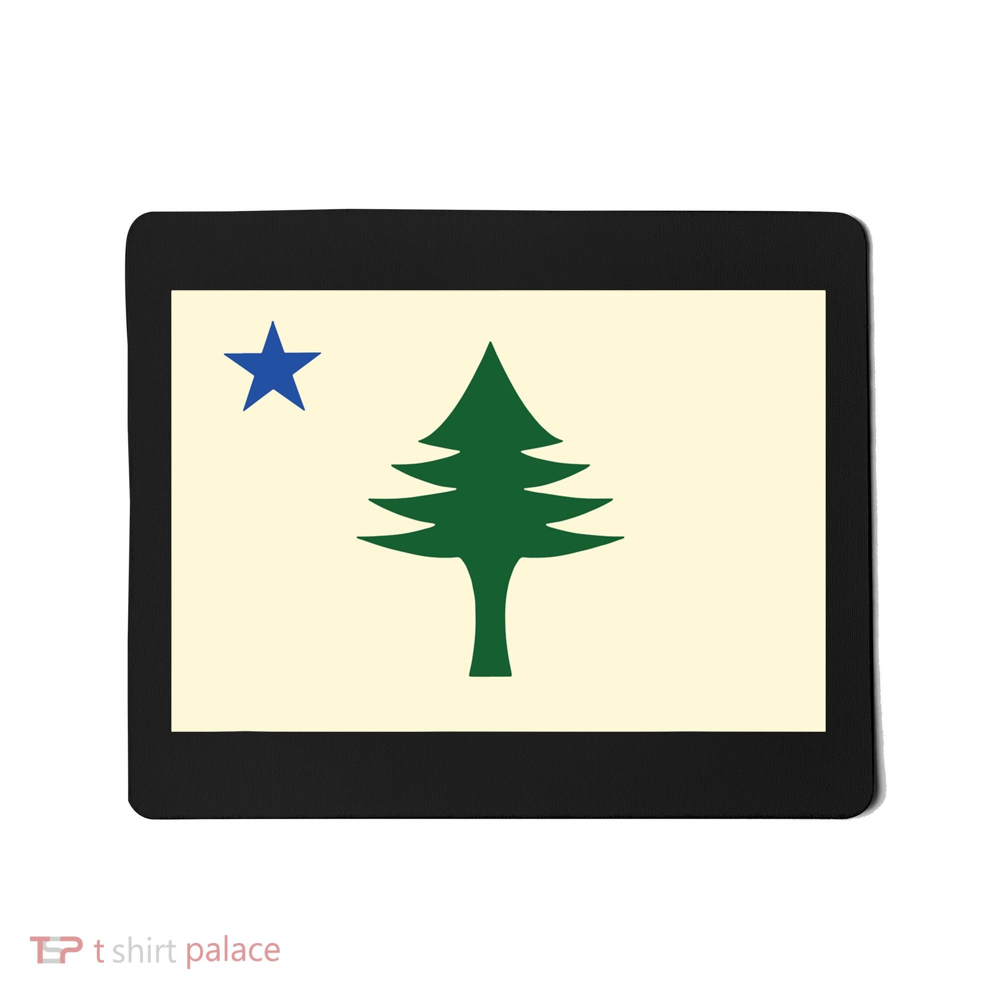 Flag Of Maine 1901 Maine State Flag Pine Tree State Mousepad