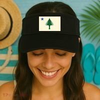 Flag Of Maine 1901 Maine State Flag Pine Tree State Visor thumb 2