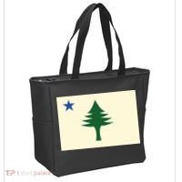 Flag Of Maine 1901 Maine State Flag Pine Tree State Tote Bag thumb 2