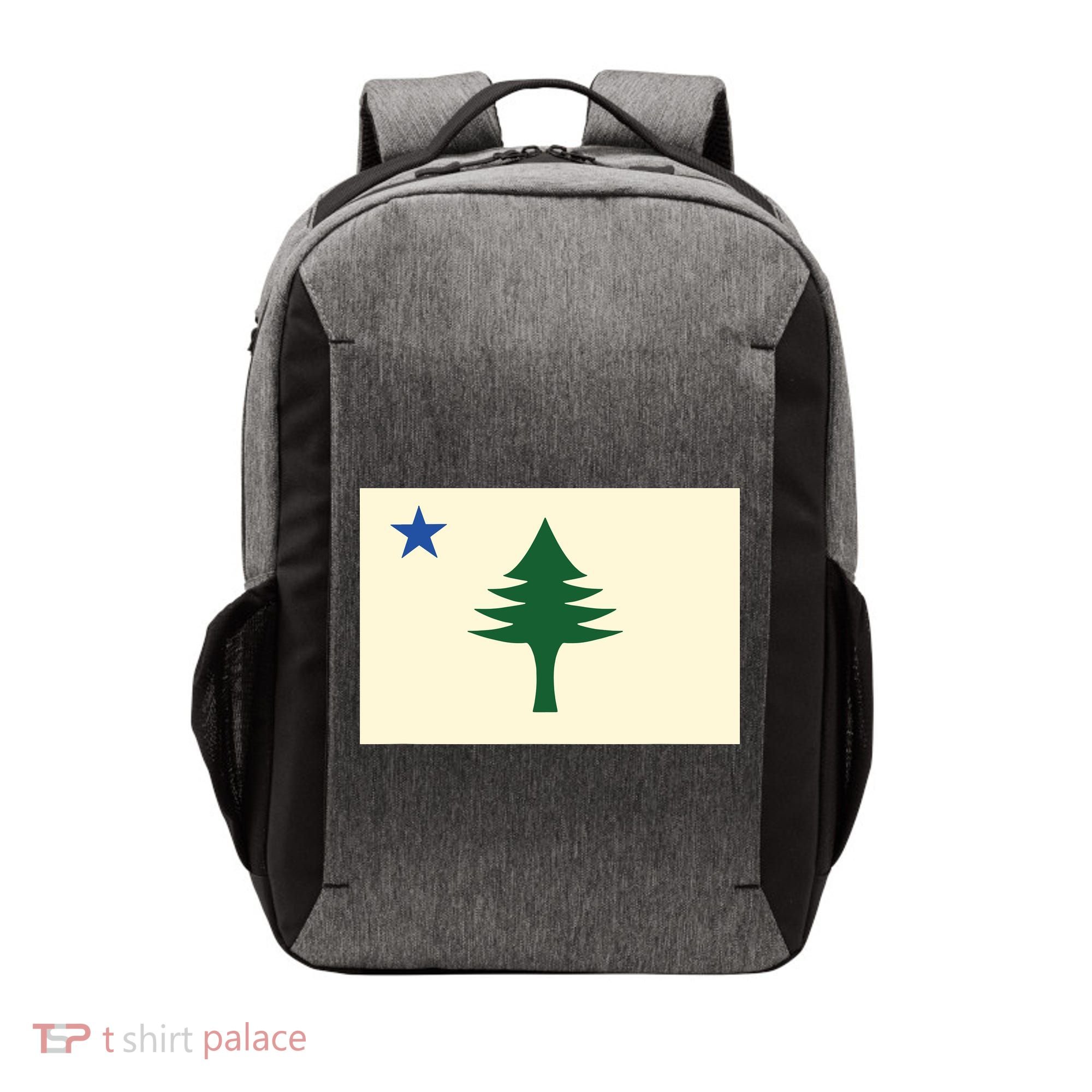 Flag Of Maine 1901 Maine State Flag Pine Tree State Vector Backpack