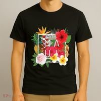 Flowers Of Maui Word Art Hawaiian Island Souvenir T-Shirt thumb 3