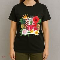 Flowers Of Maui Word Art Hawaiian Island Souvenir T-Shirt thumb 4