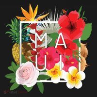 Flowers Of Maui Word Art Hawaiian Island Souvenir T-Shirt thumb 7