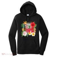 Flowers Of Maui Word Art Hawaiian Island Souvenir Women's Hoodie thumb 0