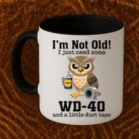 Funny Owl Meme WD-40 And Duct Tape Coffee Mug thumb 2