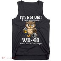 Funny Owl Meme WD-40 And Duct Tape Tank Top thumb 0