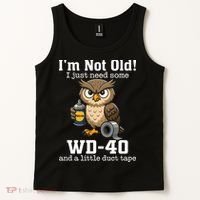 Funny Owl Meme WD-40 And Duct Tape Tank Top thumb 2