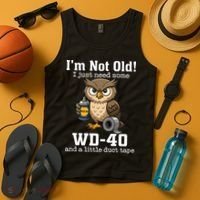 Funny Owl Meme WD-40 And Duct Tape Tank Top thumb 4
