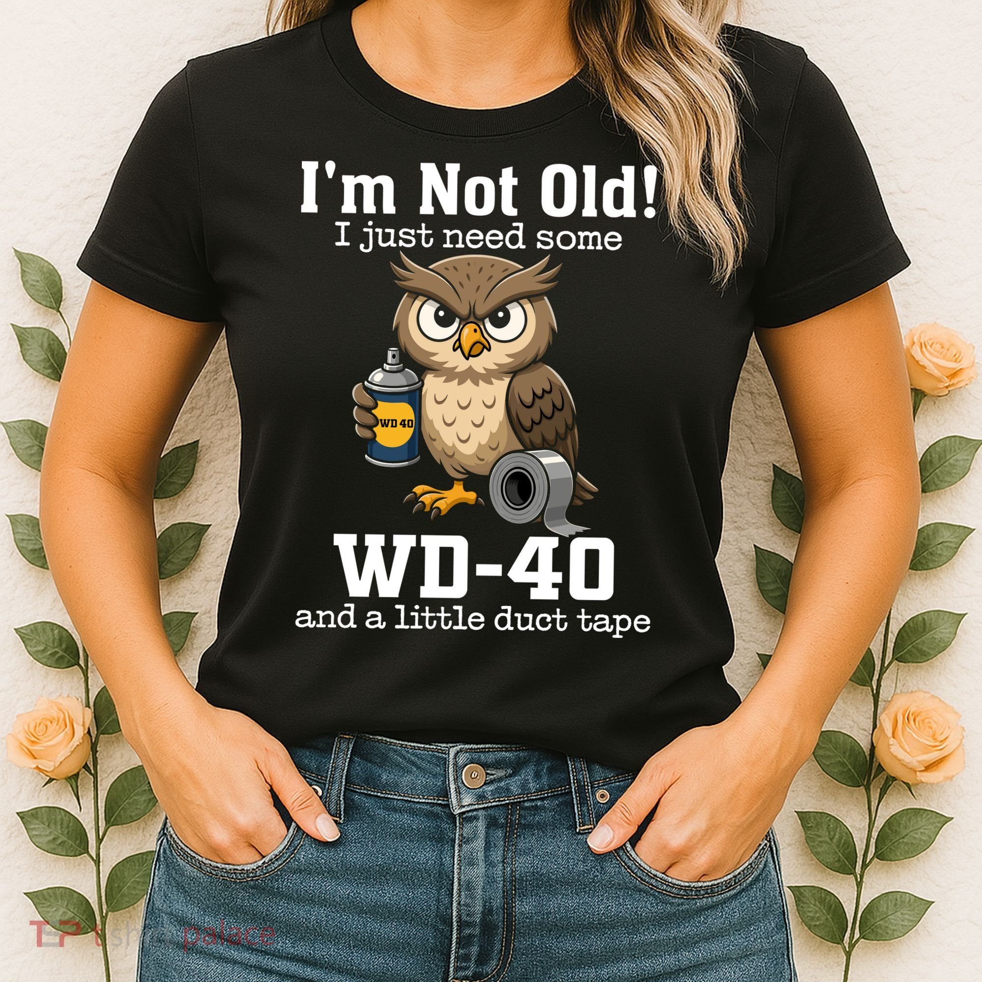 Funny Owl Meme WD-40 And Duct Tape Women's T-Shirt
