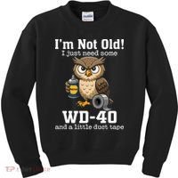 Funny Owl Meme WD-40 And Duct Tape Kids Sweatshirt thumb 0