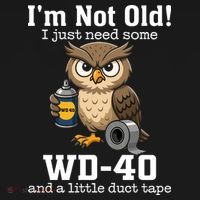 Funny Owl Meme WD-40 And Duct Tape Kids Sweatshirt thumb 2