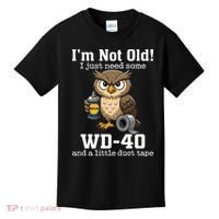 Funny Owl Meme WD-40 And Duct Tape Kids T-Shirt thumb 0