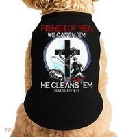 Fisher Of Men We Catch Em He Cleans Em Matthew 4 19 Doggie Tank thumb 0