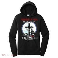 Fisher Of Men We Catch Em He Cleans Em Matthew 4 19 Women's Hoodie thumb 0
