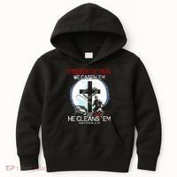 Fisher Of Men We Catch Em He Cleans Em Matthew 4 19 Kids Hoodie thumb 0