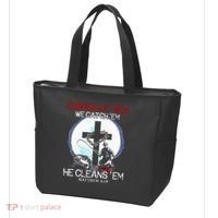 Fisher Of Men We Catch Em He Cleans Em Matthew 4 19 Tote Bag thumb 3