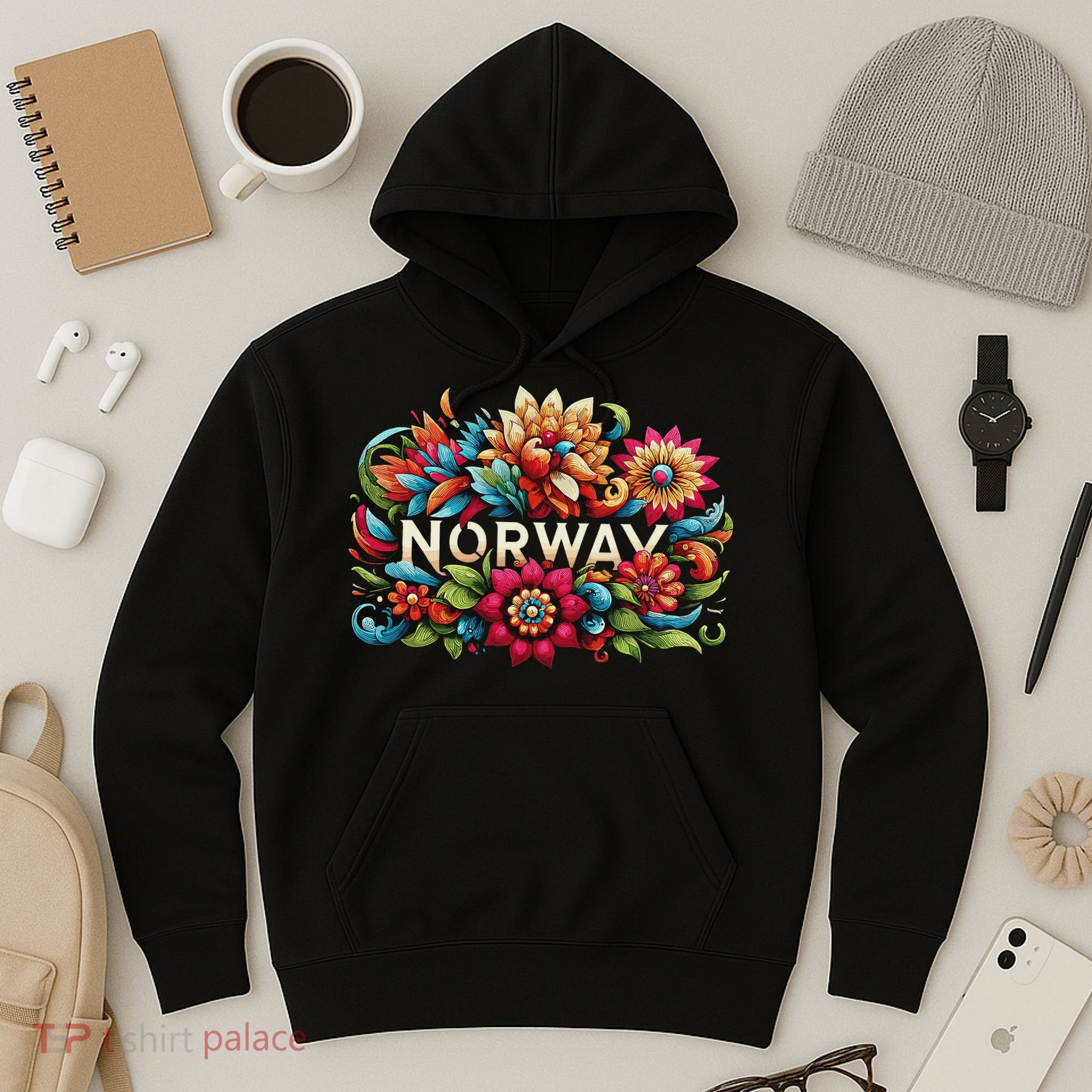 Flowers Of Norway Norwegian Hoodie